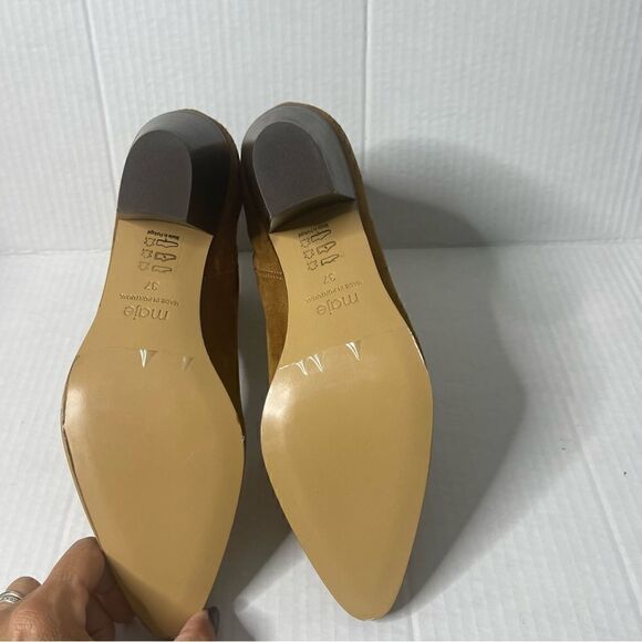 MAJE Flika Suede Ankle Boots - Tan New in box size 37 - Picture 8 of 12
